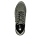 Baskets basses Rieker vertes pour femme 58902-54 avec fermeture éclair. Semelle extérieure de la chaussure.