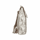 Rieker Rucksack H1386-60 in Cremebeige-Metallic mit Reißverschluss und Laptopfach. Linksseitig.