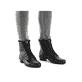 Kupferbraune Rieker Damen Stiefeletten Y0702-24 mit Schnürung und Reißverschluss. Schuh Innenseite
