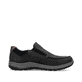 Schwarze Rieker Herren Slipper 03651-00 mit wasserabweisender RiekerTEX-Membran. Schuh Innenseite.
