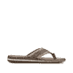 Graubraune Rieker Herren Zehentrenner 21095-42 mit der Komfortweite G. Schuh Innenseite.