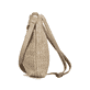Sac à main Rieker H1519-65 beige avec aspect raphia, fermeture éclair et bandoulière réglable. Côté gauche.