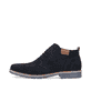 
Marineblaue Rieker Herren Schnürschuhe 33206-14 mit Schnürung sowie einer Profilsohle. Schuh Außenseite
