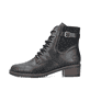 Graublaue Rieker Damen Chelsea Boots X9352-14 mit einer robusten Profilsohle. Schuh Innenseite