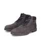 Graue Rieker Herren Schnürstiefel 13744-45 aus Rauleder. Schuhpaar seitlich schräg.
