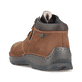 Braune Rieker Herren Schnürstiefel 05342-22 mit wasserabweisender TEX-Membran. Schuh von hinten.