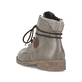 
Graugrüne Rieker Damen Schnürstiefel 77431-54 mit Schnürung und Reißverschluss. Schuh von hinten