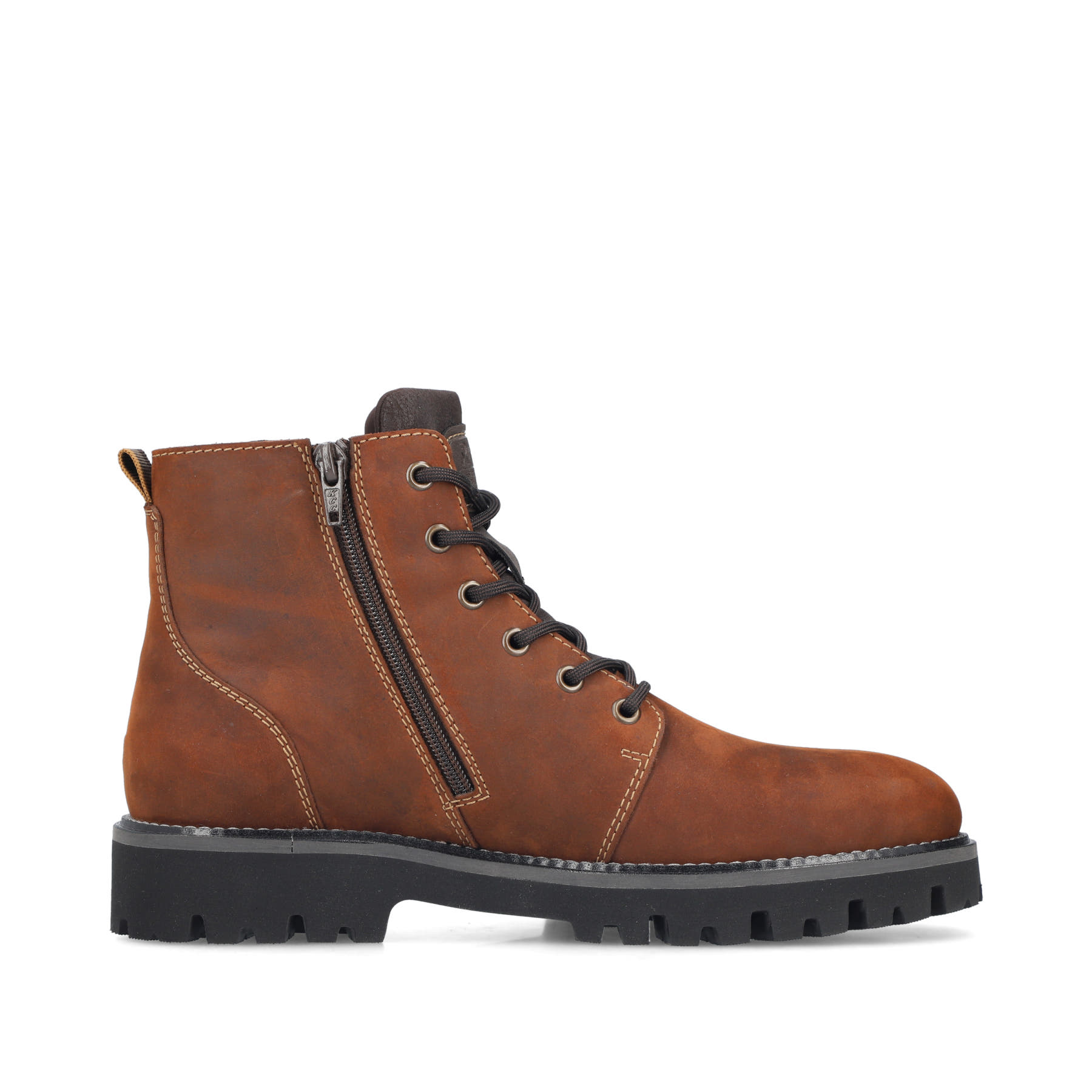 Braune Rieker Herren Schnürstiefel 30424-22 aus Rauleder. Schuh Innenseite.