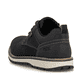Schwarze Rieker Herren Schnürschuhe 38406-00 mit wasserabweisender TEX-Membran. Schuh von oben.