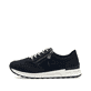 Blaue Rieker Damen Sneaker Low N1411-14 mit einem Reißverschluss. Schuh Außenseite.