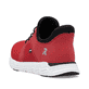 Rote Rieker Damen Slipper M9050-33 mit Gummizug sowie einer super leichten Sohle. Schuh von hinten.
