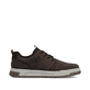 Dunkelbraune Rieker Herren Sneaker Low 36005-25 aus Rauleder. Schuh Innenseite.