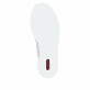 Silberne Rieker Damen Sneaker Low N4960-90 mit dekorativer Prägung. Schuh Laufsohle.