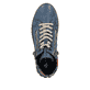 Blaue Rieker Damen Schnürstiefel N1305-14 aus Glattleder. Schuh von oben.