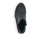 
Tiefschwarze Rieker Damen Stiefeletten Y2574-00 mit Reißverschluss sowie Blockabsatz. Schuh von oben