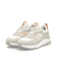 Weiße Rieker Damen Sneaker Low W2501-80 mit einer Schnürung. Schuhpaar seitlich schräg.