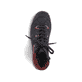 
Graphitschwarze Rieker Damen Schnürschuhe Z4219-00 mit einer robusten Profilsohle. Schuh von oben