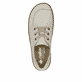 Beige Rieker Damen Schnürschuhe N2402-60 aus Glattleder. Schuh von oben.