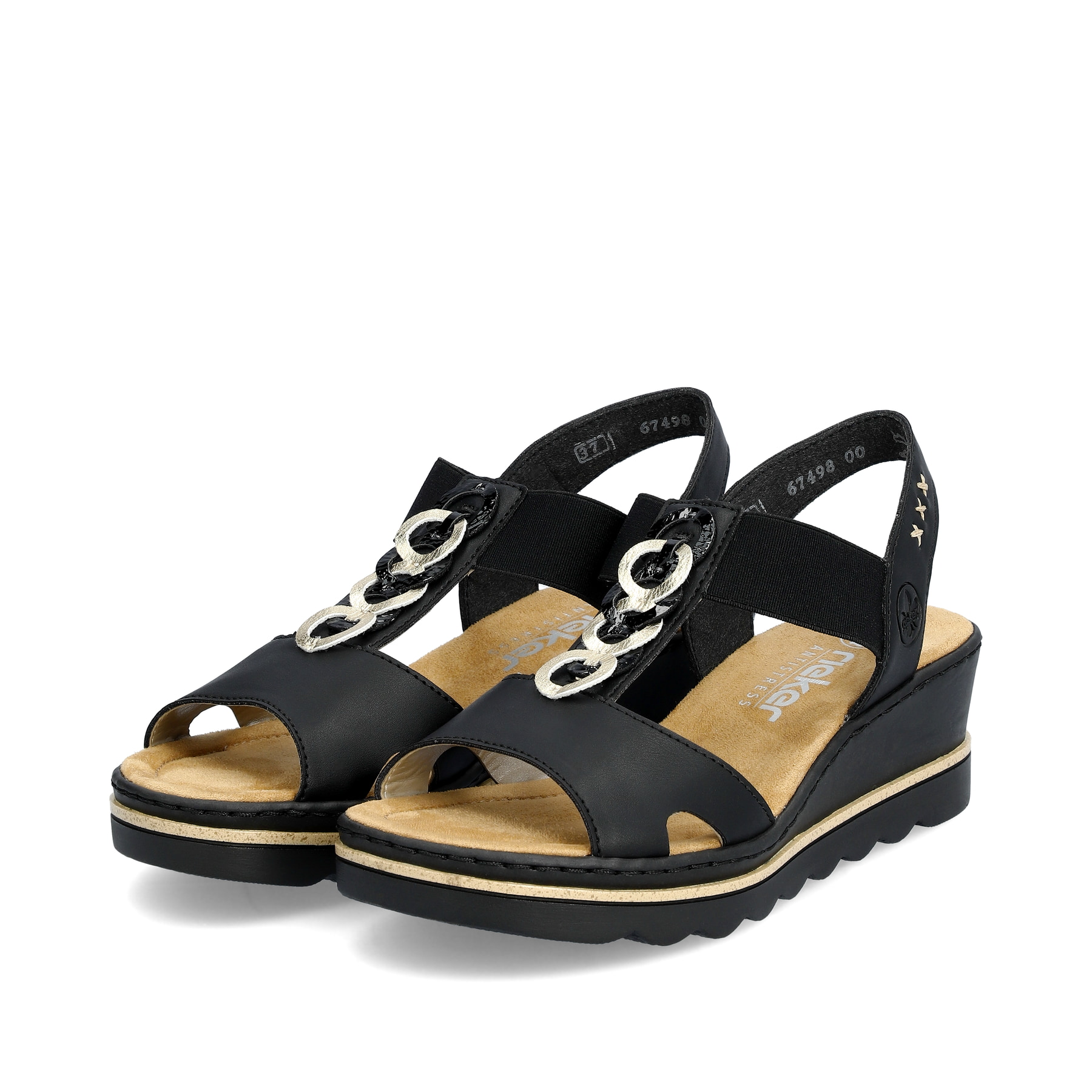 SANDAŁY RIEKER 67498/00 SCHWARZ