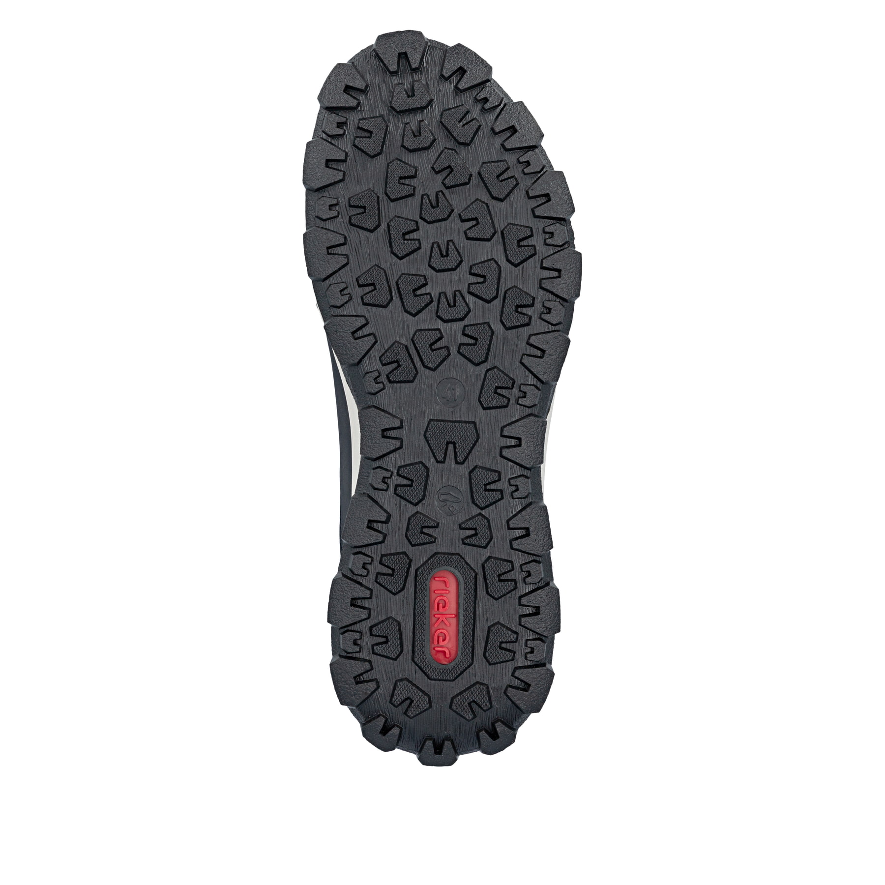 Dunkelblaue Rieker Herren Schnürschuhe 35503-15 mit der Komfortweite G. Schuh Laufsohle.