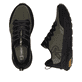 Grüne Rieker Sport Herren Sneaker Low U4501-55. Schuh von oben, liegend.