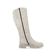 Asphaltschwarze Rieker Damen Hochschaftstiefel Y4760-00 mit einer leichten Sohle. Schuh Innenseite