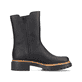 Nachtschwarze Rieker Damen Chelsea Boots 72683-00 mit einer schockabsorbierenden Sohle. Schuh Innenseite