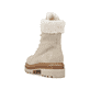 
Sandbeige Rieker Damen Schnürstiefel 75630-62 mit einer schockabsorbierenden Sohle. Schuh von hinten
