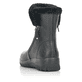 
Tiefschwarze Rieker Damen Kurzstiefel Z68M1-01 mit einer schockabsorbierenden Sohle. Schuh seitlich schräg