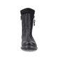 
Tiefschwarze Rieker Damen Kurzstiefel Z6880-00 mit einer schockabsorbierenden Sohle. Schuh von vorne.