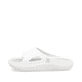 Mules Rieker blanches pour femme W3450-80 avec semelle ultra légère. Côté extérieur de la chaussure.