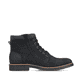 Tiefschwarze Rieker Herren Schnürstiefel 33640-01 mit einer robusten Profilsohle. Schuh Innenseite