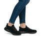 Baskets basses Rieker noires femme M5066-00 avec option easy in facile. Chaussure au pied.