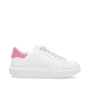 Weiße Rieker Damen Sneaker Low W1201-82 mit einer Schnürung. Schuh Innenseite.