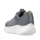 Graue Rieker Sport Herren Sneaker Low U4400-40. Schuh von hinten.