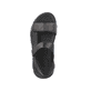 Schwarze Rieker Herren Trekkingsandalen 20800-00 mit einer super leichten Sohle. Schuh von oben.