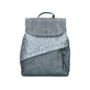 Rieker Damen Rucksack H1601-12 in Schieferblau aus Kunstleder mit Reißverschluss. Rucksack Vorderseite.