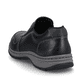 
Graphitschwarze Rieker Herren Slipper 03355-00 mit einer schockabsorbierenden Sohle. Schuh von hinten