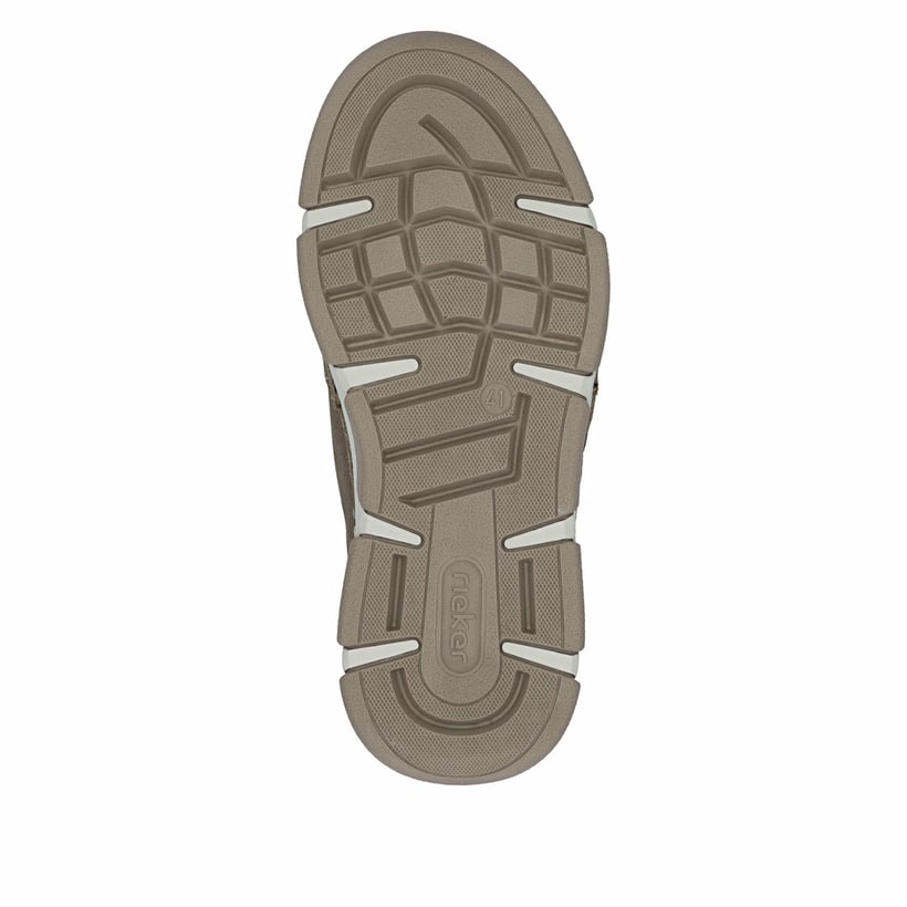 Braune Rieker Herren Schnürschuhe 15900-25 aus Glattleder. Schuh Laufsohle.