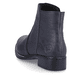 
Azurblaue Rieker Damen Stiefeletten 73455-14 mit Reißverschluss sowie Blockabsatz. Schuh von hinten