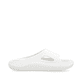 Weiße Rieker Damen Pantoletten W3450-80 mit ultraleichter und flexibler Sohle. Schuh Innenseite.