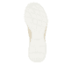 Gelbe vegane Rieker Damen Slipper M5066-68 mit einem Gummizug. Schuh Laufsohle.