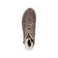 
Schokobraune Rieker Damen Schnürstiefel Y9134-25 mit einer robusten Profilsohle. Schuh von oben