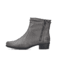 Mondgraue Rieker Damen Stiefeletten Y0741-45 mit Reißverschluss sowie Blockabsatz. Schuh Außenseite
