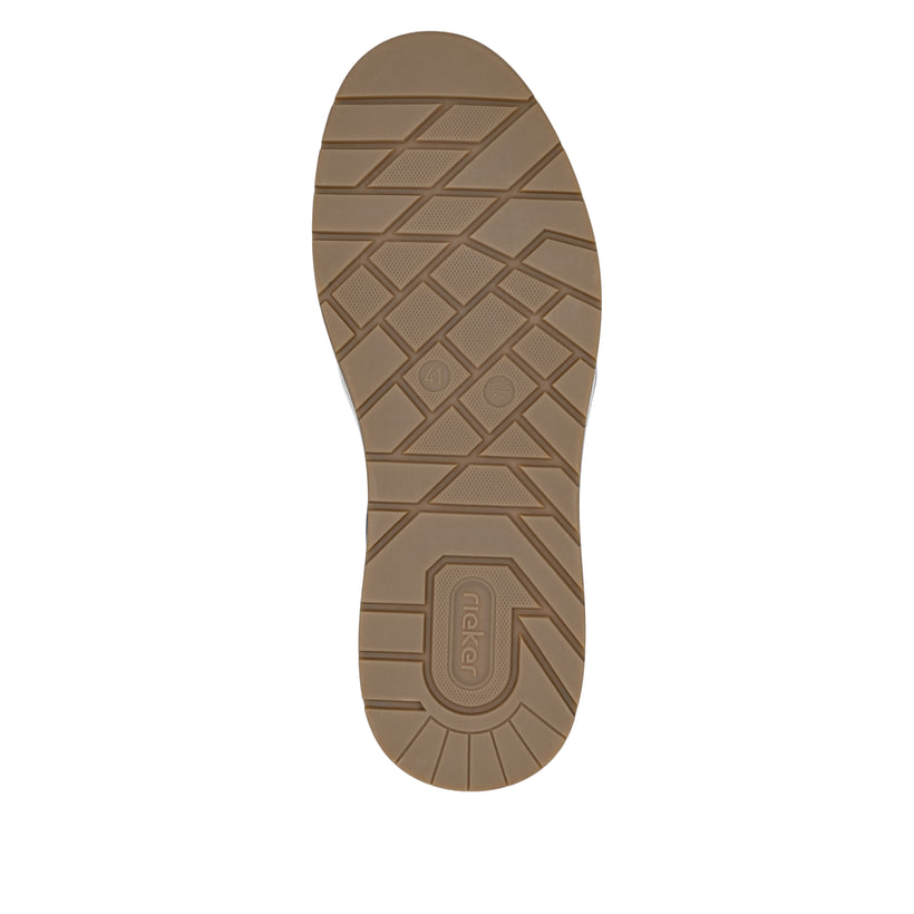 Dunkelblaue Rieker Herren Sneaker Low 36005-14 aus Rauleder. Schuh Laufsohle.