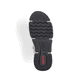 Erdbeerrote Rieker Damen Slipper 45951-33 mit einer schockabsorbierenden Sohle. Schuh Innenseite