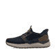 Mocassins Rieker bleus pour homme 06051-14 avec fonction easy in Ready2GO. Côté extérieur de la chaussure.