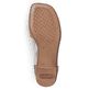 Rote Rieker Riemchensandaletten 62662-35 mit einem Gummizug. Schuh Laufsohle.