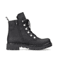 Tiefschwarze Rieker Damen Biker Boots Y2422-01 mit einer robusten Profilsohle. Schuh Innenseite