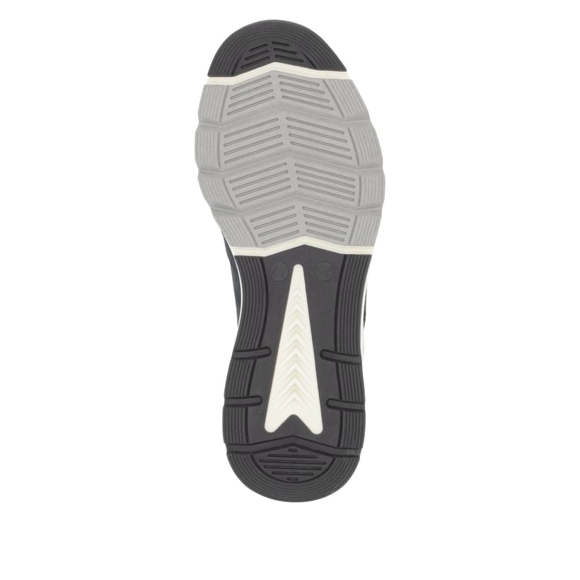 Weiße Rieker Herren Sneaker Low U0901-80 mit super leichter und flexibler Sohle. Schuh Außenseite gespiegelt.